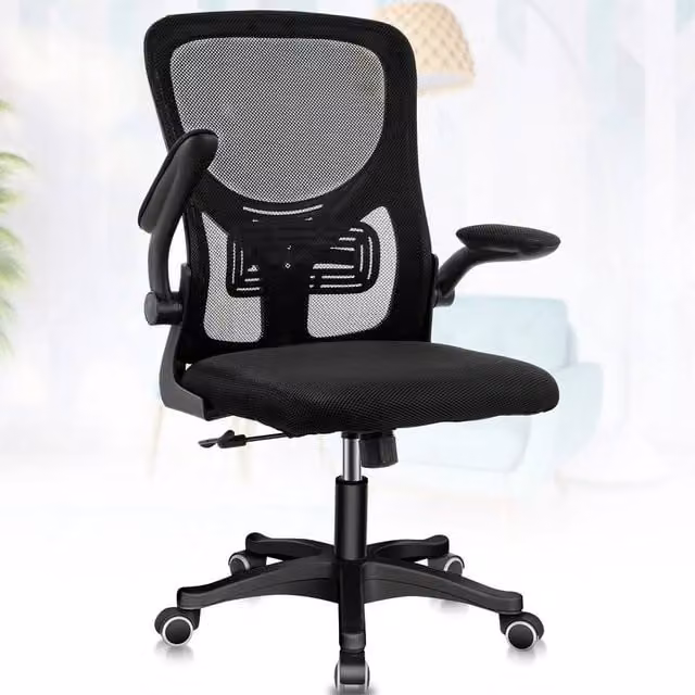KORVIXA 2 Point Massage Office Chair in Black