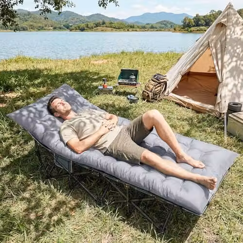 Outsunny Foldable Camping Sleeping Mat in Grey – 6