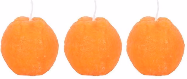 Something Different Orange Shaped Candle, Pack of 3 – 1
