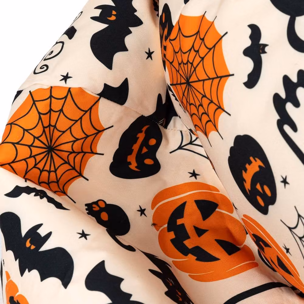 icon Kids Printed Halloween Childrens Bean Bag Armchair in Orange and Multicolour, Medium – 3