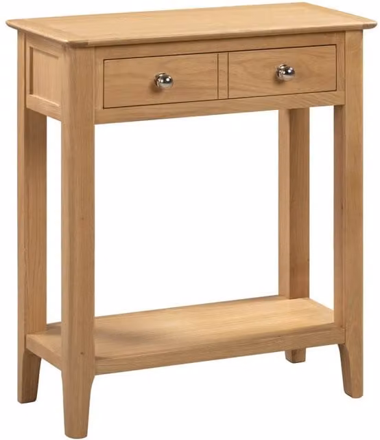 Cheshire Strathclyde Contemporary Oak Console Table in Light Oak