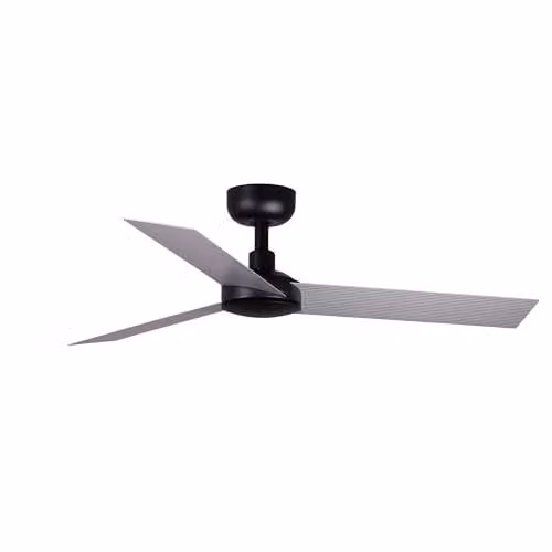 Faro Barcelona Black Ceiling Fan with Remote Control and Aluminium Blades