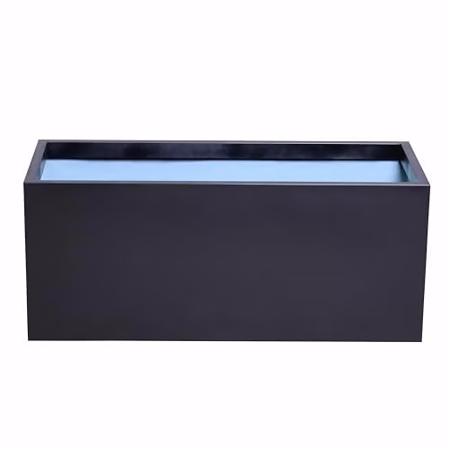 Primrose Black Galvanised Steel Trough Planter Tub W: 75 cm, D: 50 cm – 2