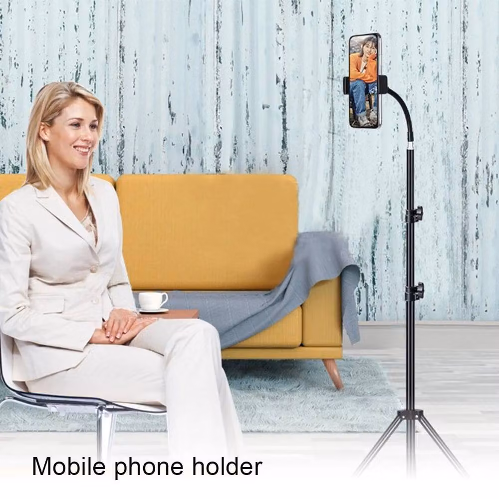 FLAVORA 195cm Flexible Gooseneck Phone Tripod in Black – 3