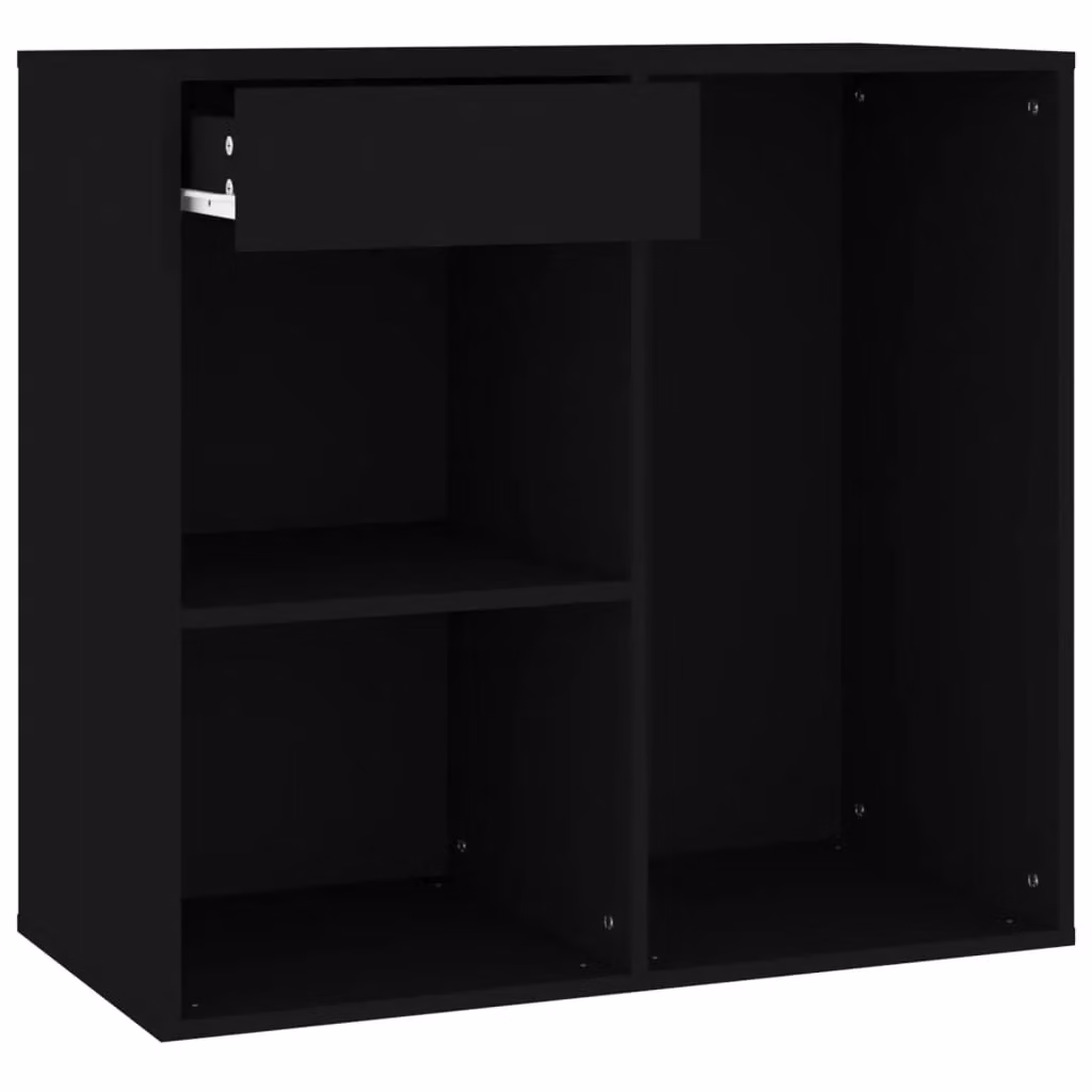 Berkfield Home Black Matt Modern Cosmetic Cabinet W/D/H: 80 x 40 x 75 cm – 2