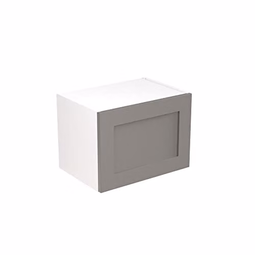 Kitchen Kit Shaker Door Wall Mounted Bridging Unit in Dust Grey Matt, W/D/H: 50 x 36 x 36 cm