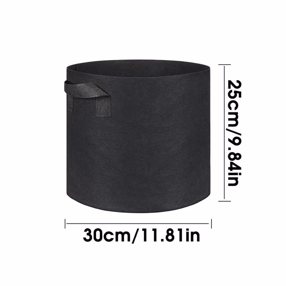 SPETLEK 10 Pack Black 5 Gallon Plastic Potato Grow Bags for Vegetable and Fruit Planting – 2