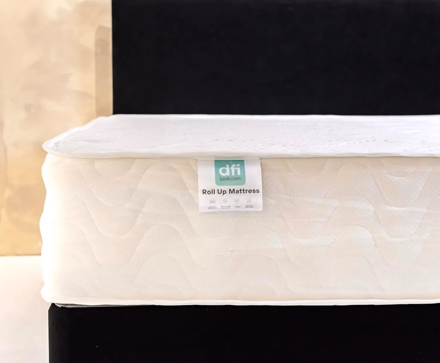DFI Beds & Home Sleepwell Budget Hybrid Pocket Mattress in Beige and White, W/D/H: 90 x 190 cm – 3