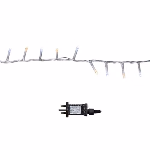 Samuel ALEXANDER TreeBrights Christmas String Lights with Timer, 1500 LED, White and Warm White on Clear Cable, 37.5m – 3