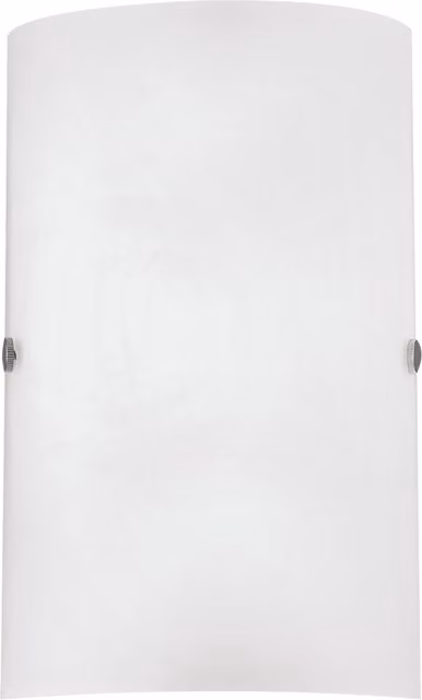 Eglo Troy 3 Modern Wall Light in Silver and White with Satin Glass