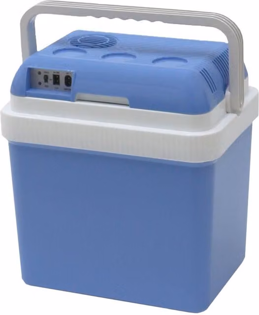 Oypla Portable Electric Coolbox Picnic Box, Blue Plastic, 240V AC/12V DC