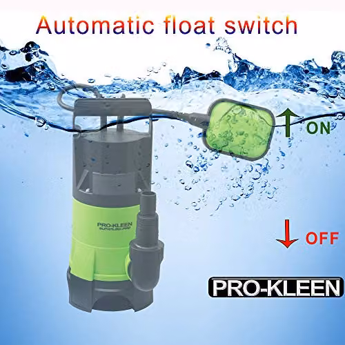 Pro-Kleen Submersible Water Pump 400W with 15m Layflat Hose in Green or Blue – 4