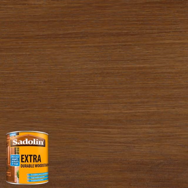 Sadolin Extra Durable Water Repellent Woodstain in Walnut, 0.5 l