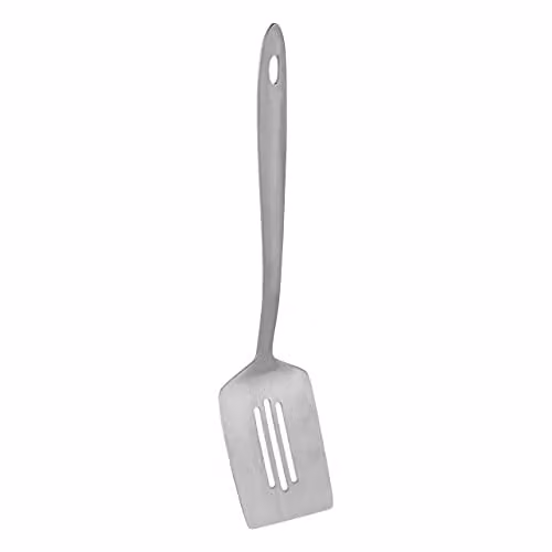 Orsina Stainless Steel Slotted Turner in Silver, W/D/H: 3 x 34 x 8 cm