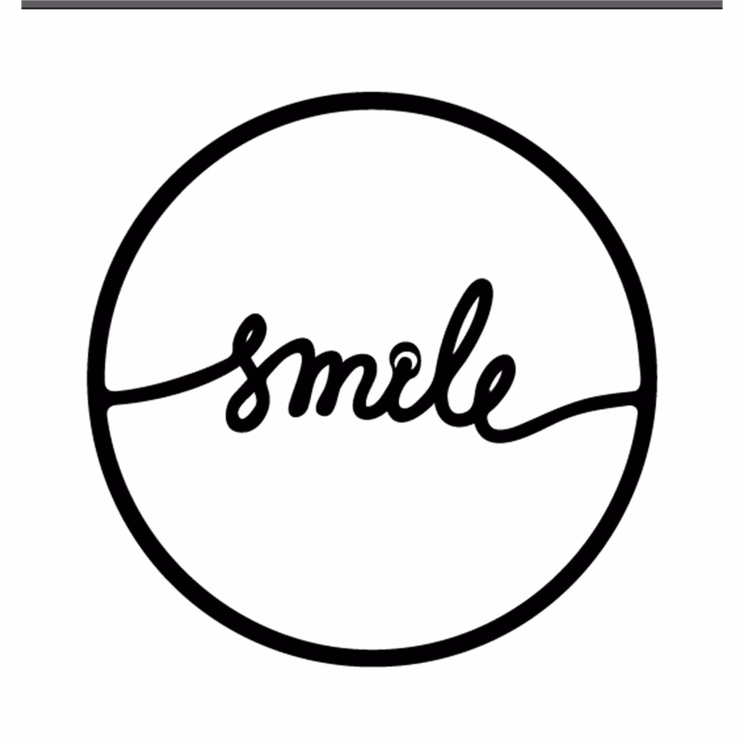 Decortie Smile Minimalist Metal Wall Art, Black Round Hanging Sculpture – 2