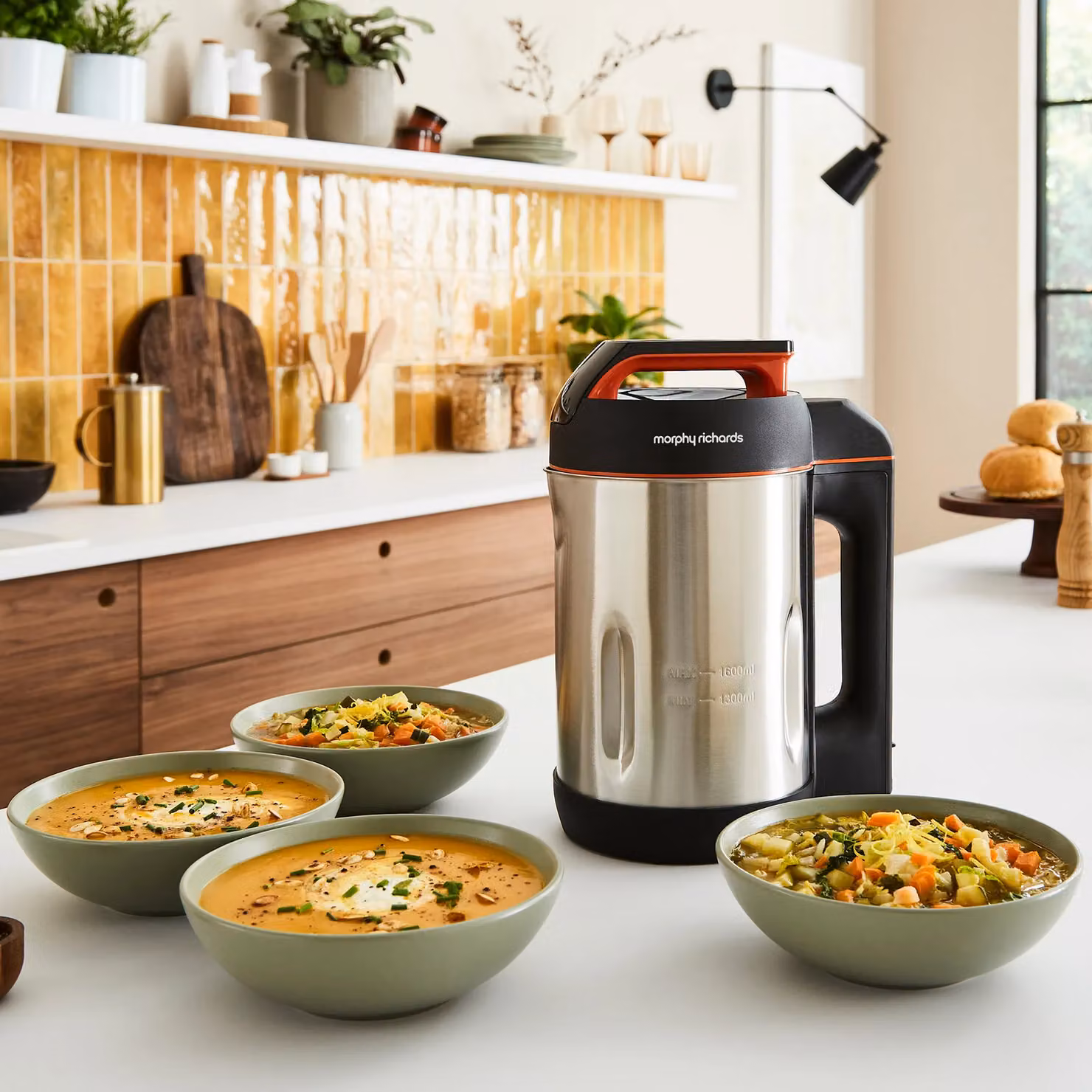 Morphy Richards Large Soup Maker in Metallic Silver with Digital Display and Timer – 3