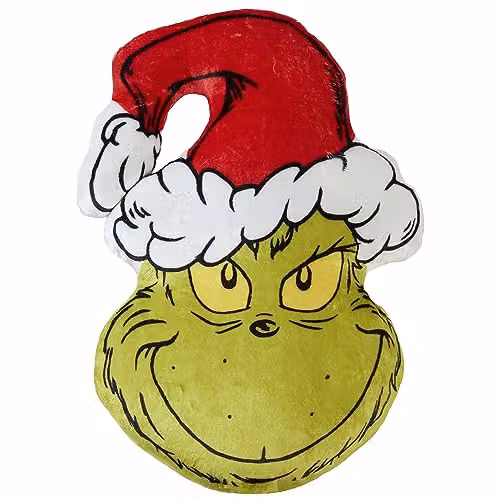 Coco Moon The Grinch Head Plush Scatter Cushion, Green, W/D/H: 35 x 35 x 35 cm – 2