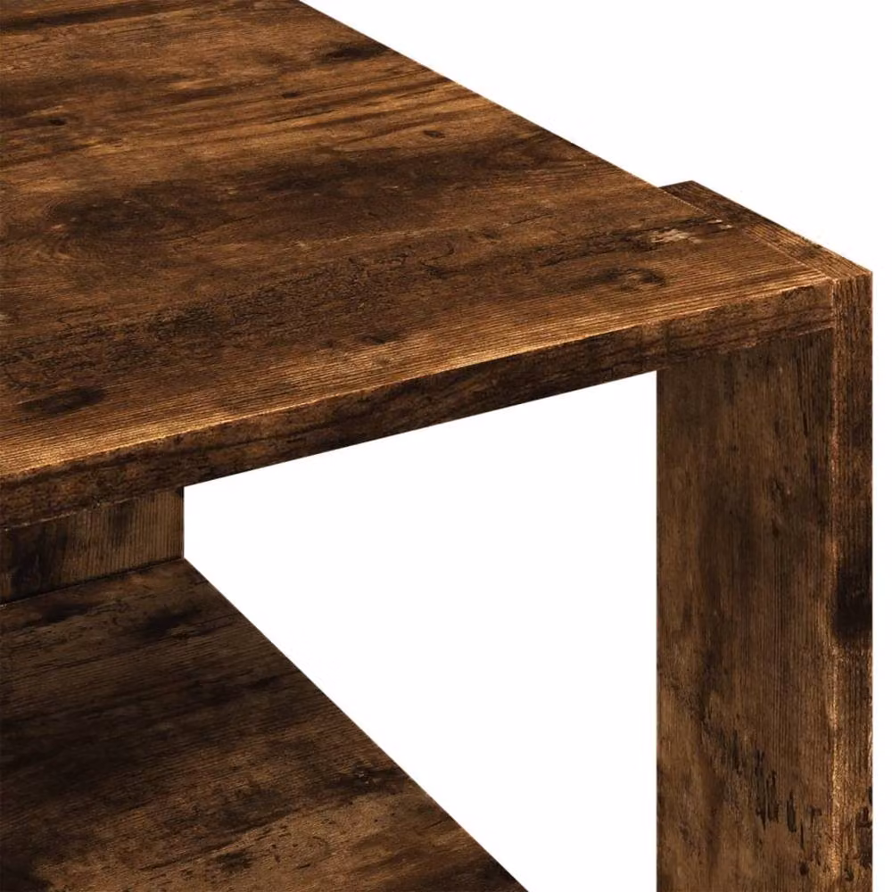 Berkfield Home Decorative Coffee Table in Smoked Oak Brown, W/D/H: 51.5 x 51.5 x 30 cm – 4