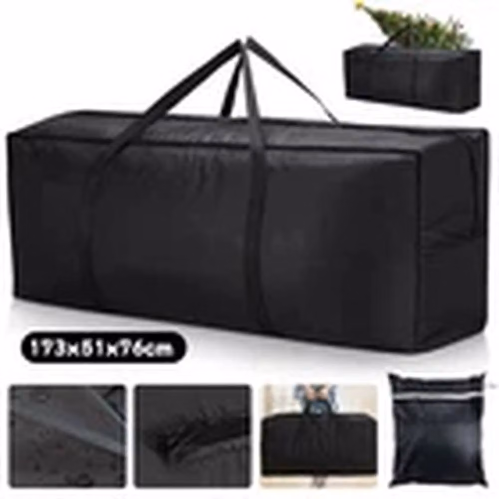 EONLION Extra Large Zipped Waterproof Garden Cushion Storage Bag, Black – 3