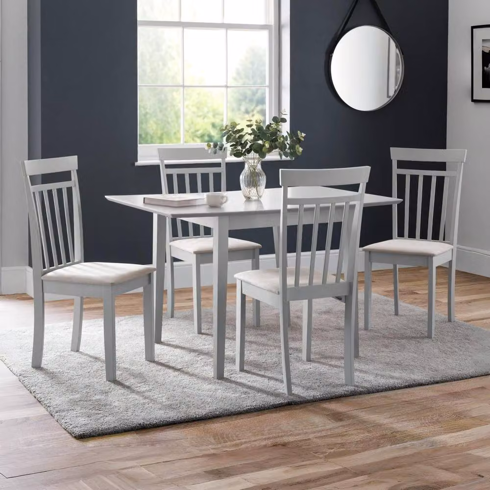 Cheshire Riverton Elegant Grey Fabric Dining Chairs - Set of 2 – 4