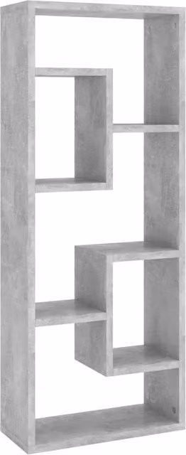 Berkfield Home Wall Mounted Shelf in Concrete Grey, W/D/H: 36 x 16 x 90 cm – 1