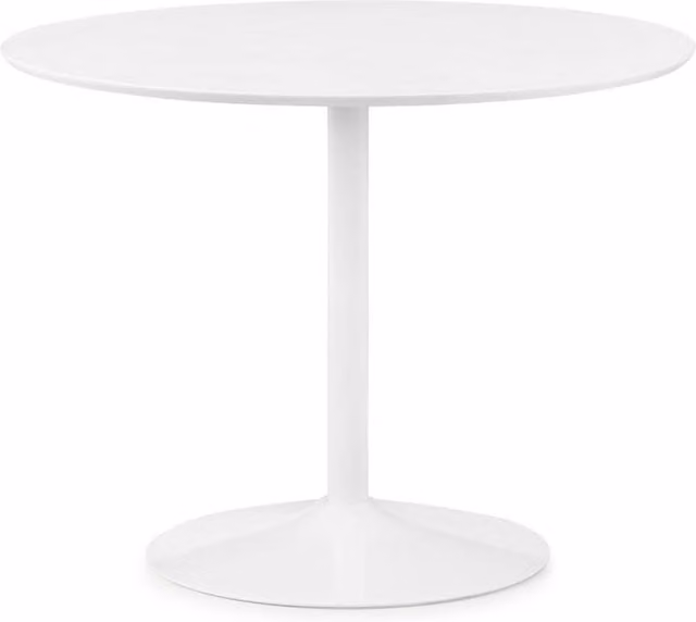 Cheshire Belgravia Round White Pedestal Dining Table, Diameter: 100 cm