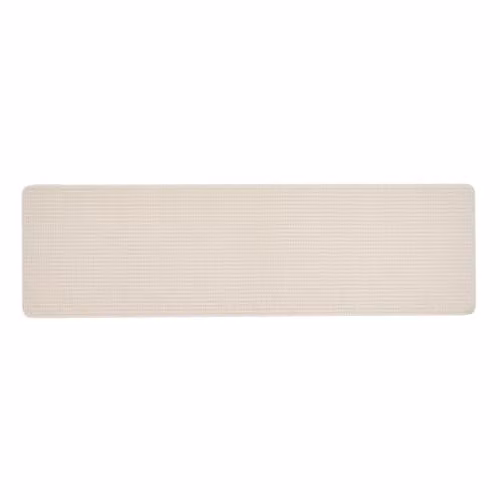 My Mat Sculptured Waffle Texture Ivory Runner, W: 67 cm, L: 230 cm