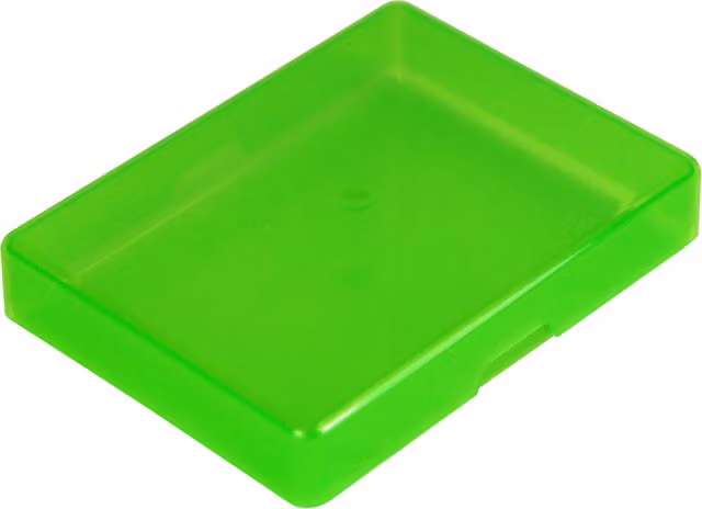 WestonBoxes Plastic Playing Card and Poker Card Storage Boxes, Green, Pack of 50, Depth: 1.5 cm