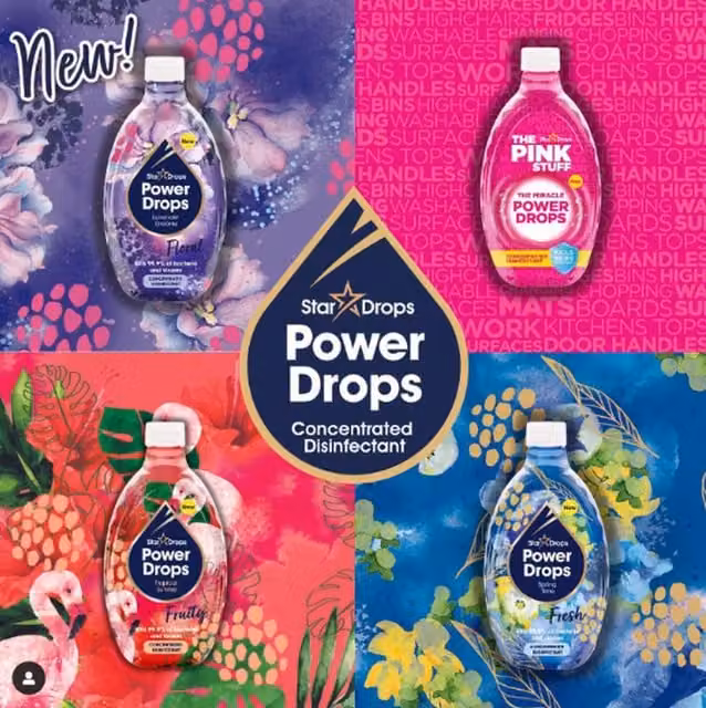 Stardrops Power Drops Concentrated Disinfectant, Multicolour, 250ml