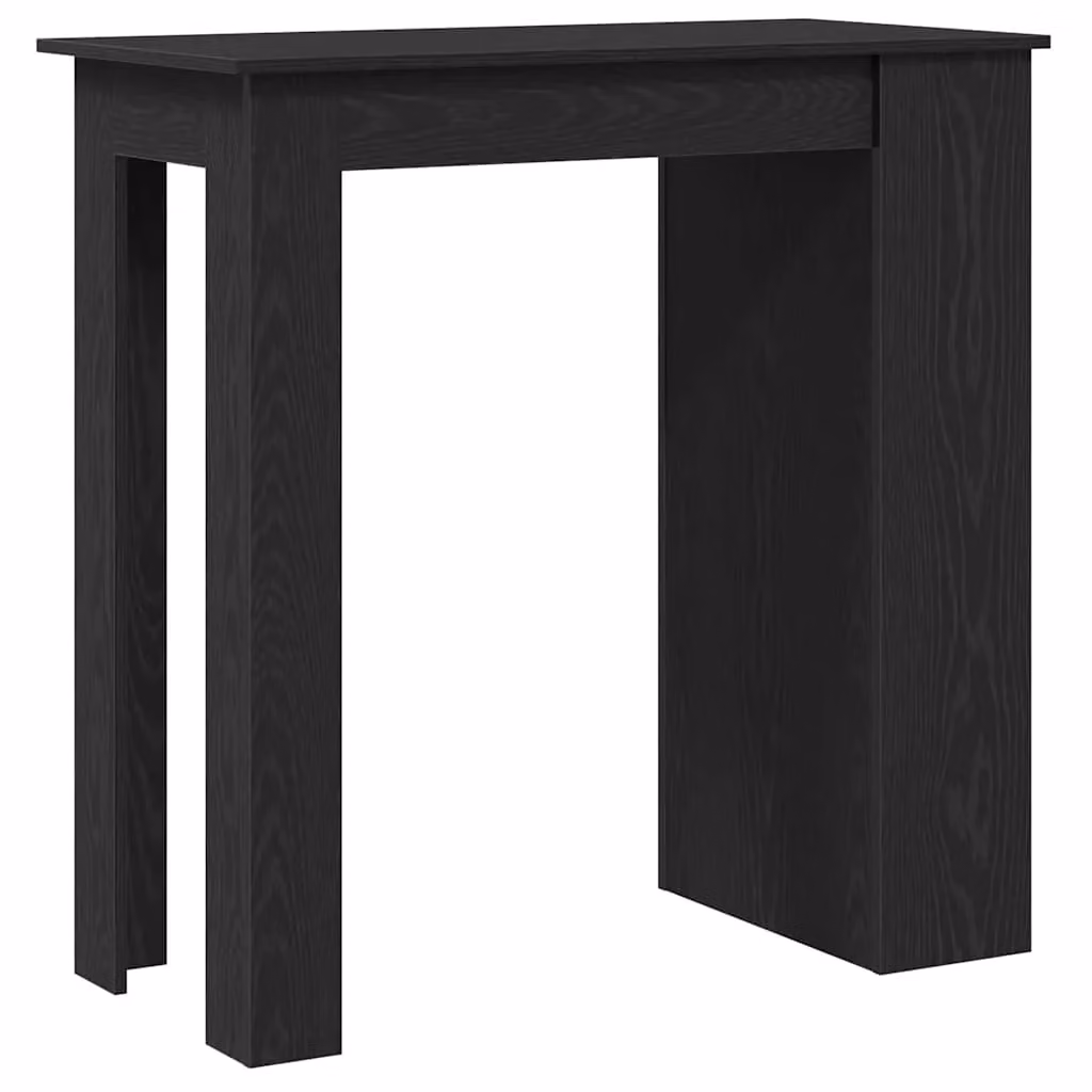 Berkfield Home Bar Table with Storage Rack in Black Oak, W: 102 cm, D: 50 cm, H: 103.5 cm – 5