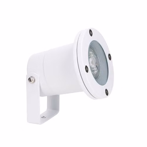 Netlighting Forlight Post Single Light Outdoor Spotlight in White, IP65 Rated