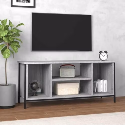 vidaXL Grey Sonoma TV Cabinet in Engineered Wood, W/D/H: 102 x 35 x 45 cm – 2
