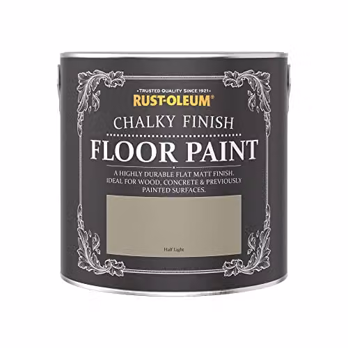 Rust-Oleum Grey Scratch-Proof Water-Based Floor Paint in Matt Finish, 2.5 l – 4
