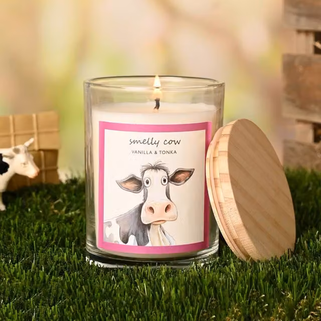 Funny Farm Smelly Cow Multicolour Tabletop Candle Figure – 1
