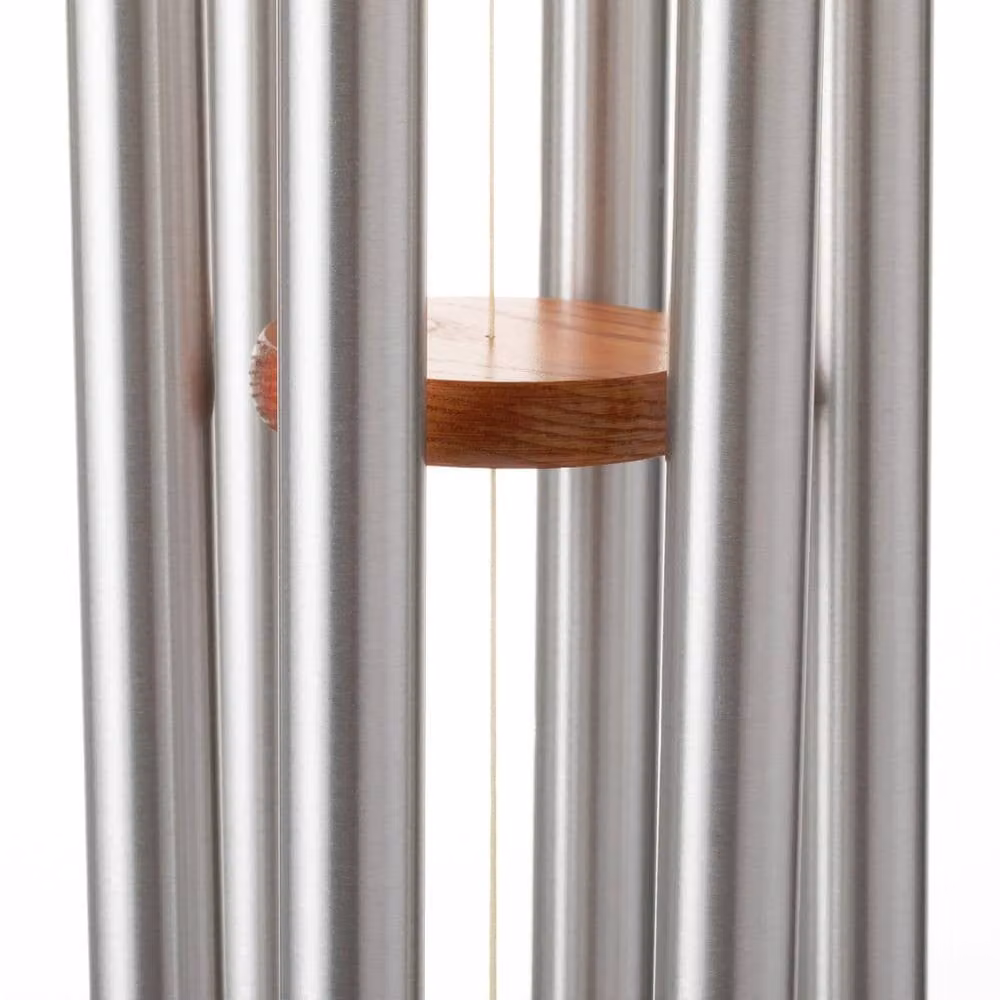 Woodstock Chimes Amazing Grace Large Silver Metal Wind Chime – 7