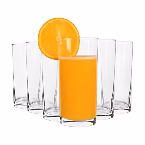 Argon Tableware Transparent Glass Tumbler Set, Pack of 6, 295ml – 1