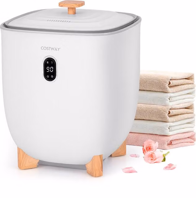 Costway 20 L Towel Warmer Bucket in White
