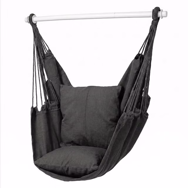 Mountview Grey Egg Hammock Chair with Weatherproof Cushion for Indoor and Outdoor Use