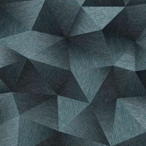 Erismann Geometric Modern Petrol Wallpaper Roll