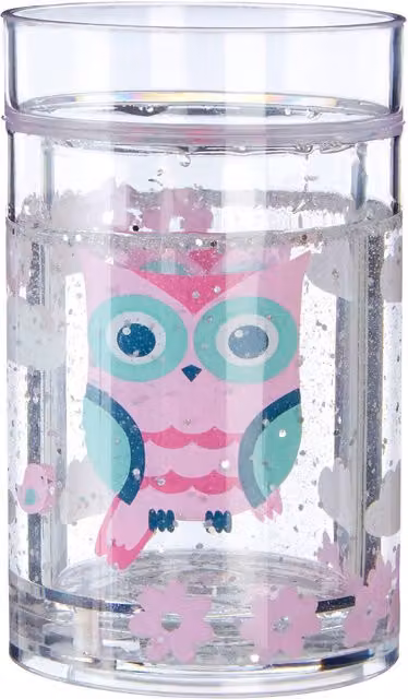 Orsina Happy Owl Childrens Drinking Mug, Transparent