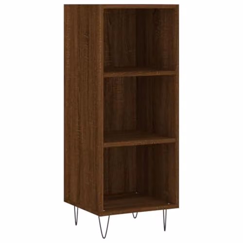 vidaXL Brown Oak Sideboard in Engineered Wood W/D/H: 34.5 x 32.5 x 90 cm – 1