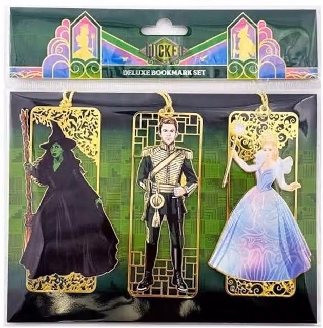 Insight Editions Wicked Deluxe Metal Bookmark Set of 3 in Multicolour