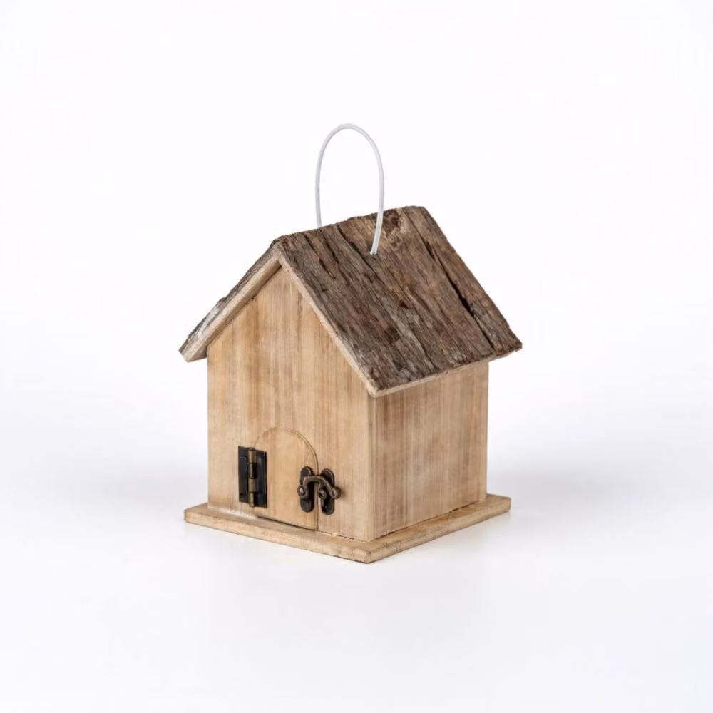KDMD Rustic Brown Wooden Hanging Birdhouse – 2