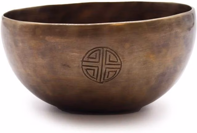 KDMD Medium Indian Moon Phase Singing Bowl in Brown