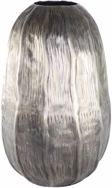 KDMD Antique Silver Eros Egg Vase, Height: 34 cm, Diameter: 22 cm – 1