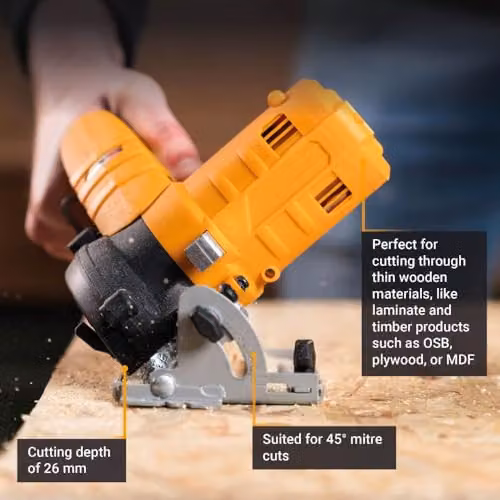 Batavia Fixxpack 12V Cordless Circular Saw 85 mm, Black – 3