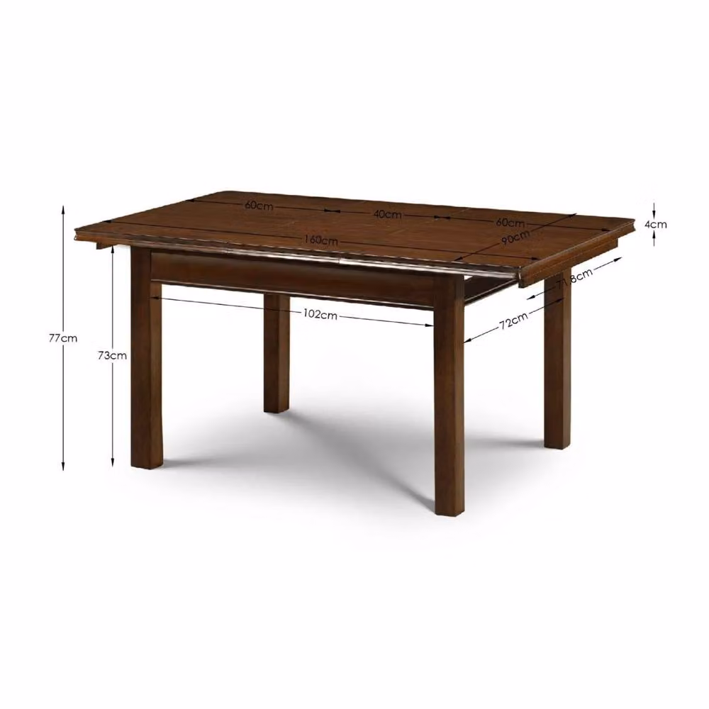 Cheshire Canterbury Classic Rectangular Wood Dining Table in Brown, Width: 160 cm – 2