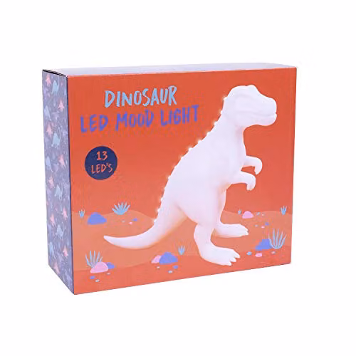 Fizz Creations T-Rex LED Dinosaur Mood Light in White – 2