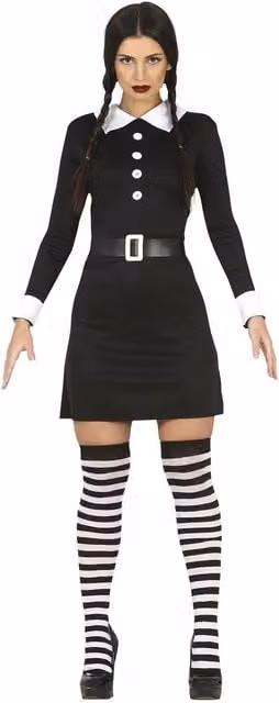 Fiestas Guirca Womens Gothic Costume Set in Black and Multicolour