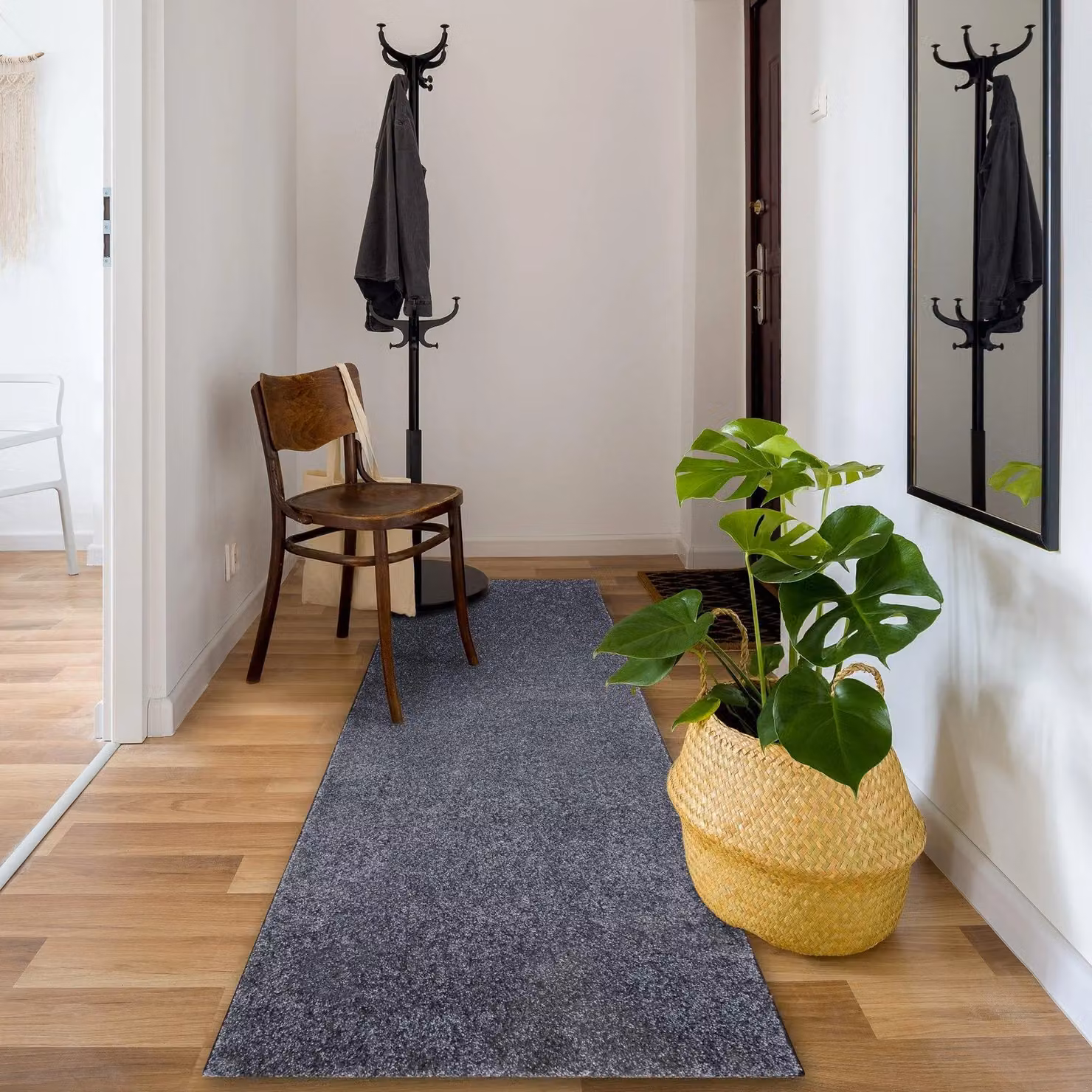 RugsX Santa Fe Runner in Grey, W: 60 cm, L: 450 cm – 3